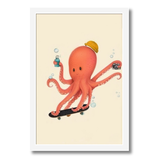 "Octo-Fun" - An Undersea Skateboarder's Delight