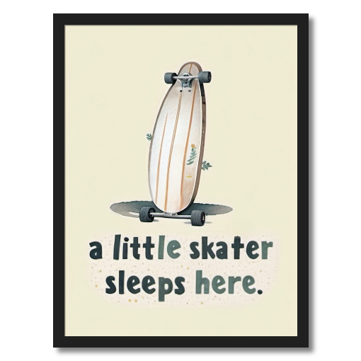 "Little Skater Sleeps Here" - A Sweet Slumber