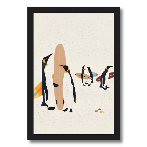 "Penguin Point Break" – The Coolest Surf Crew
