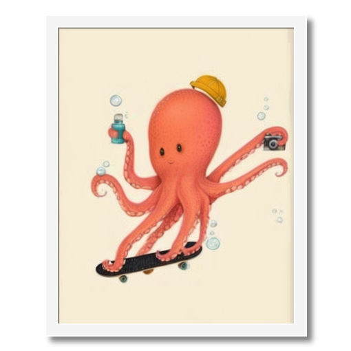 "Octo-Fun" - An Undersea Skateboarder's Delight