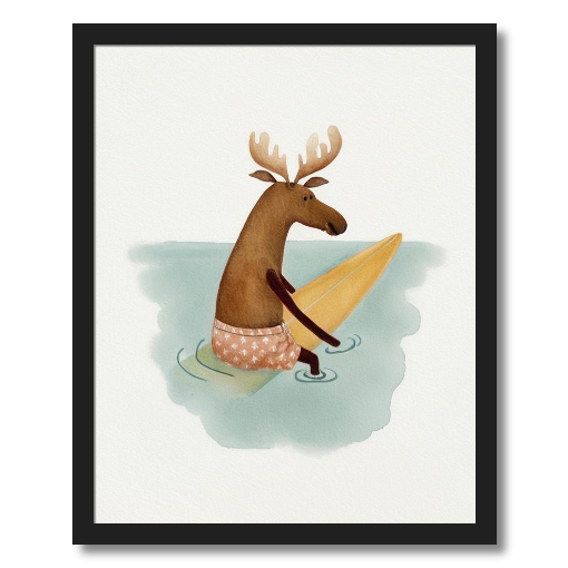 "Moose on the Loose" - A Wildly Refreshing Print