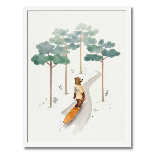 "Bear on Board" - A Woodland Wanderer's Ride