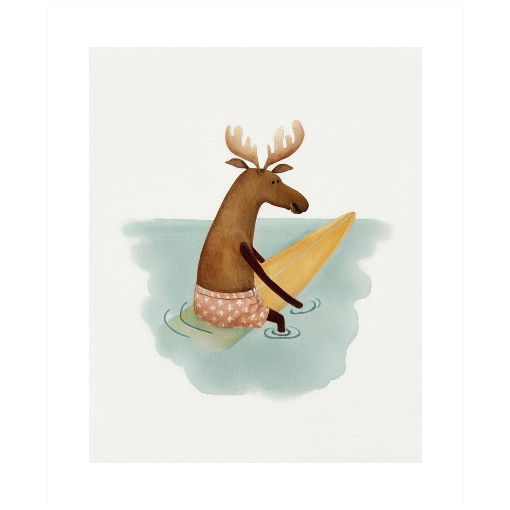 "Moose on the Loose" - A Wildly Refreshing Print