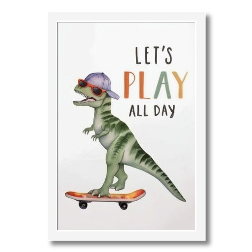 "Let's Play All Day" - A Dino-mite Skateboard Adventure