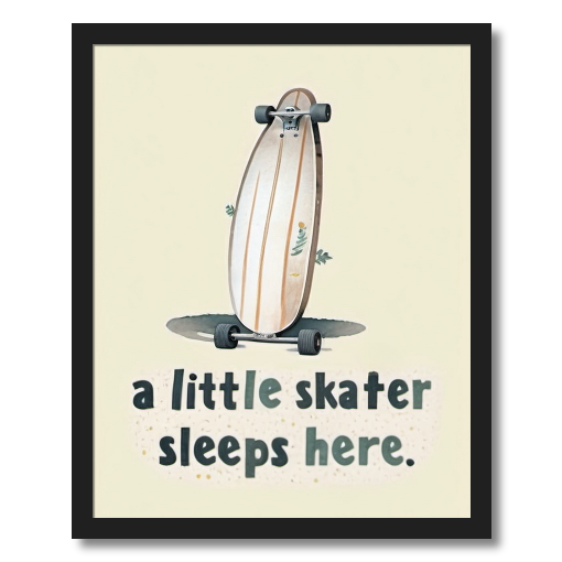 "Little Skater Sleeps Here" - A Sweet Slumber