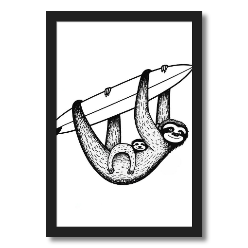 "Sloth Life" – A Seriously Chill Art Print