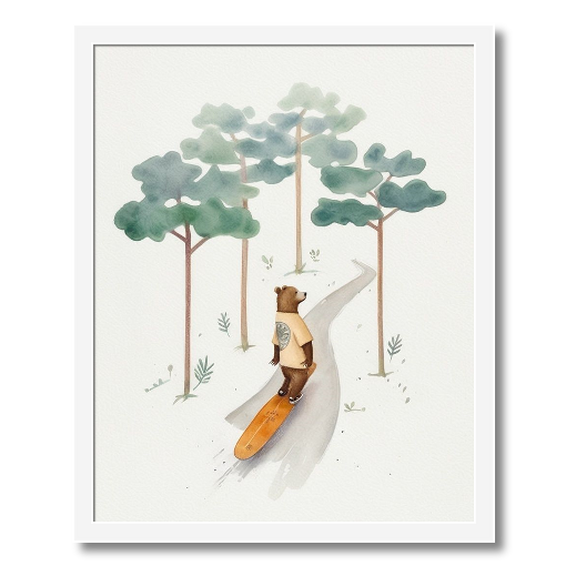 "Bear on Board" - A Woodland Wanderer's Ride
