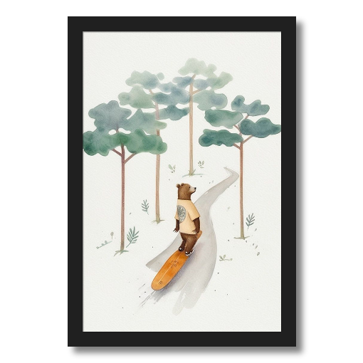 "Bear on Board" - A Woodland Wanderer's Ride