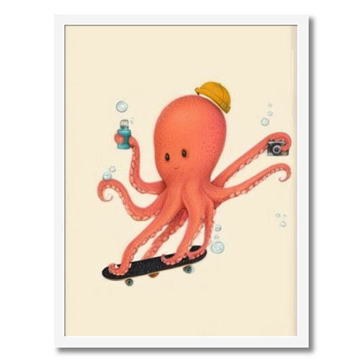 "Octo-Fun" - An Undersea Skateboarder's Delight