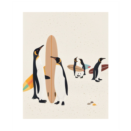 "Penguin Point Break" – The Coolest Surf Crew