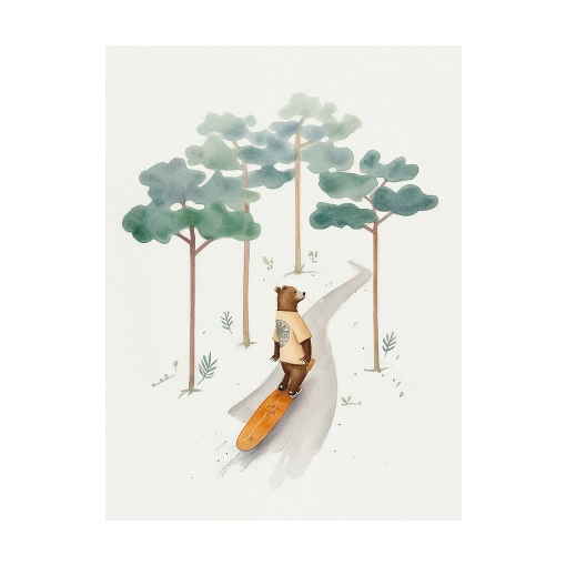 "Bear on Board" - A Woodland Wanderer's Ride
