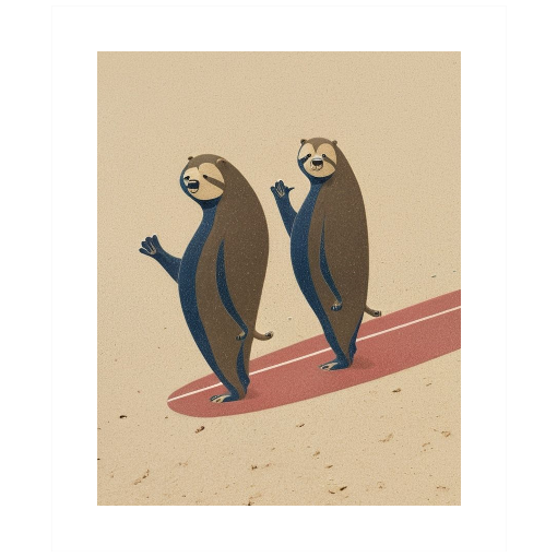 "Hang Ten, Hammy & Barry!" - A Slothful Stroll
