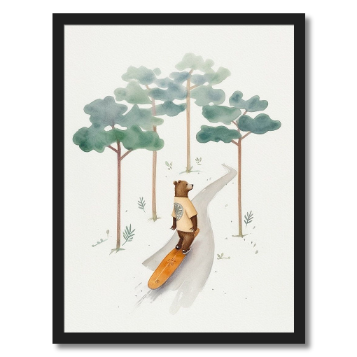 "Bear on Board" - A Woodland Wanderer's Ride