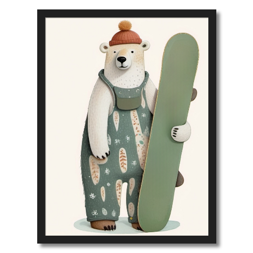 "Snow Much Fun" - A Cool Character Art Print