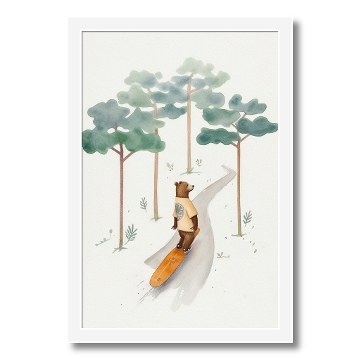"Bear on Board" - A Woodland Wanderer's Ride