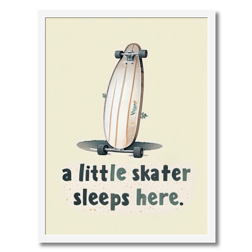"Little Skater Sleeps Here" - A Sweet Slumber