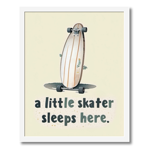 "Little Skater Sleeps Here" - A Sweet Slumber