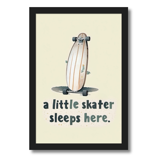 "Little Skater Sleeps Here" - A Sweet Slumber