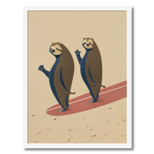 "Hang Ten, Hammy & Barry!" - A Slothful Stroll