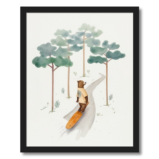 "Bear on Board" - A Woodland Wanderer's Ride