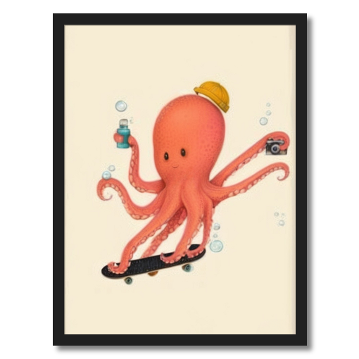 "Octo-Fun" - An Undersea Skateboarder's Delight
