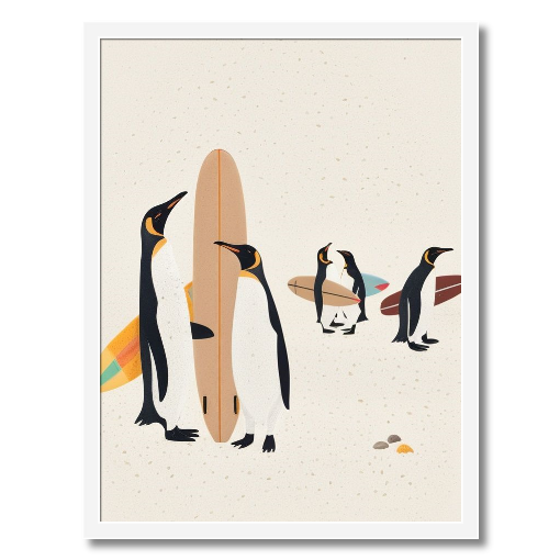 "Penguin Point Break" – The Coolest Surf Crew